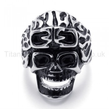 Skulls Titanium Ring 20208