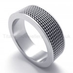 Compact Texture Titanium Ring 20224