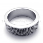 Compact Texture Titanium Ring 20224