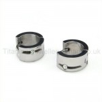 Titanium Inlayed Diamond Earrings 06003