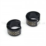 Black Stylish Titanium Earrings 06006