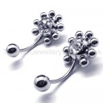 Sunflower Titanium Inlayed Diamond Earrings 16963