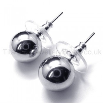 Polished Camera Titanium Earrings 18452