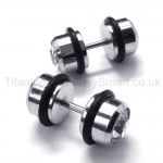 Titanium Barbell Earrings 18455