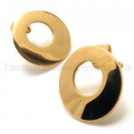 Gold Loop Titanium Earrings 18560