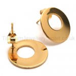 Gold Loop Titanium Earrings 18560