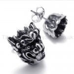 Retro Lion Cool Titanium Earrings 20334