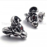 Red Eyes Sheepshead Titanium Earrings 20337