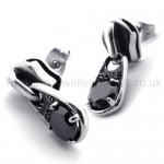 Black Diamond Retro Titanium Earrings 20339