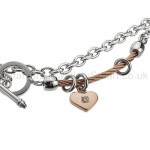 Sweetheart Cable Titanium Bracelet