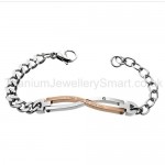 "I was born to love you" Titanium Lovers Bracelets