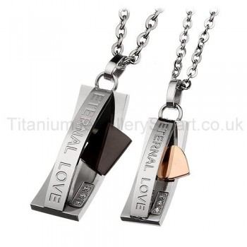 "Eternal Love" Titanium Lovers Pendants