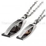 "Eternal Love" Titanium Lovers Pendants