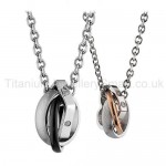 Three Circles Titanium Lovers Pendants