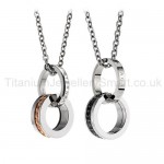 "Eternal Love" Titanium Lovers Pendants