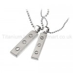 Pure Titanium Lovers Pendants