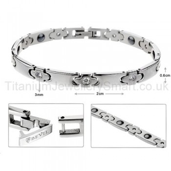 7 Inches Womens Titanium Bracelet