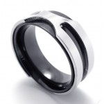 Black Titanium Ring 20813 