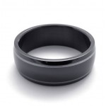 Black Titanium Ring 20828