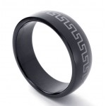 Black Titanium Ring 20829 