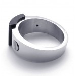 Black Accent Titanium Ring 20917