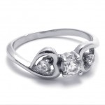 Rhinestone Titanium Ring for Women 20580