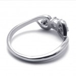 Rhinestone Titanium Ring for Women 20580