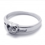 Rhinestone Titanium Ring for Women 20581