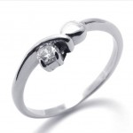 Rhinestone Titanium Ring 20582