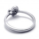 Rhinestone Titanium Ring 20584