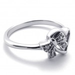 Rhinestone Titanium Ring for Women 20590