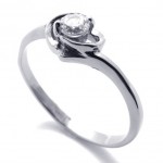 Rhinestone Titanium Ring for Women 20593