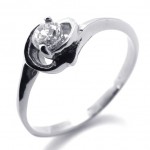 Rhinestone Titanium Ring for Women 20593