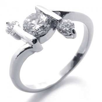 Rhinestone Titanium Ring for Women 20594
