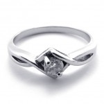 Women's Rhinestone Titanium Ring 20595