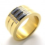 Gold Titanium Ring 20535