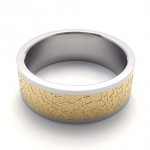 Gold Titanium Ring 20671