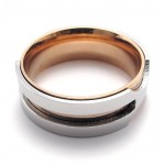 Rose Gold Titanium Ring 20812