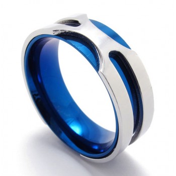 Blue Titanium Ring 20814