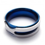 Blue Titanium Ring 20814