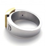 Gold Accent Titanium Ring 20918