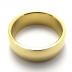 Gold Polished Titanium Ring 20808