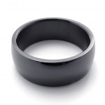 Polished Black Titanium Ring 20807