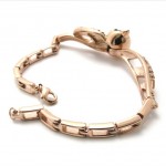 20749 inch Coffee Gold Fox Titanium Bracelet 20749