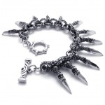 8.5 inch Claw Titanium Bracelet 20822