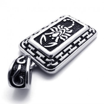 Scorpion Dog Tag Titanium Pendant 20436