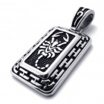 Scorpion Dog Tag Titanium Pendant 20436