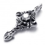 Rhinestone Titanium Pendant 20445