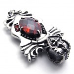 Red Rhinestone Titanium Pendant 20452