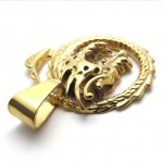 Gold Dragon Titanium Pendant 20463